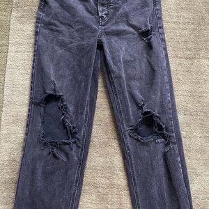 Women’s Black Ripped Jeans, Wild Fable, Size 00